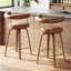 Tabourets de bar pivotants en similicuir (ensemble de 2)-315472556