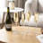 4 Piece Pearl Design Stemmed Champagne Glasses
