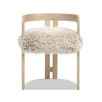 Leidy 21" Low Back Dining Chair, Natural Blonde