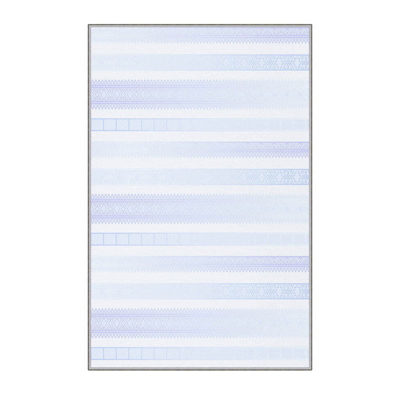 Soft Hall Carpet (2.6 x 4.9 ft), 100% Polyester, 0.3 in Pile Height | Antibacterial, Non-Slip Underside, 650 g/m² | Machine Washable, 3D Digital Print | Perfect for Living Room, Entryway & Bedroom Décor