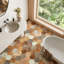 Terre 10" x 11" Porcelain Spanish Wall & Floor Tile