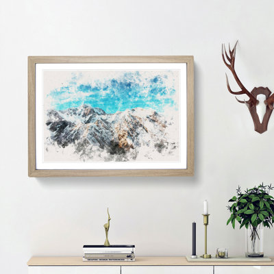 Mountains in New Zealand - Framed Print