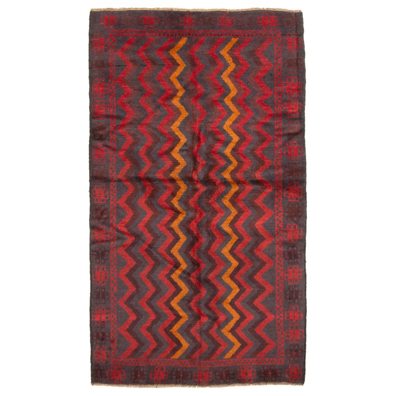 Rizbaft Red Rug 3'7" x 6'4"
