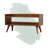 Uwais Solid Wood Open Storage Bench