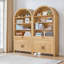 Bibliothèque de rangement arquée 73,6 "