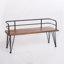 Banc industriel en bois et métal