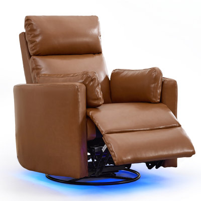 Fauteuil inclinable électrique berçant avec appui-tête réglable et éclairage à DEL
