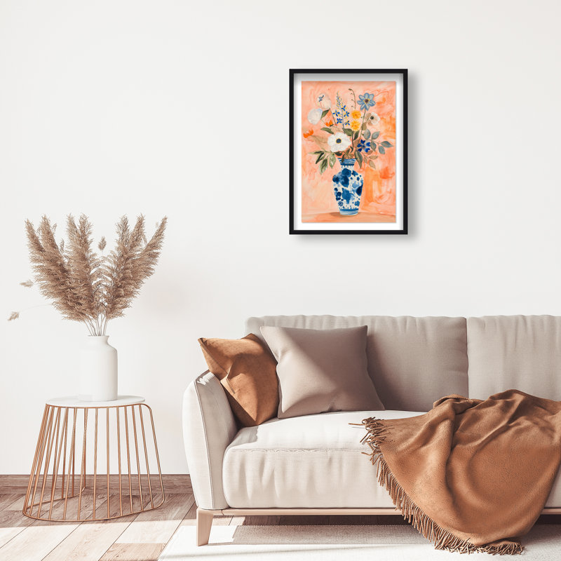 Vibrant Tapestry II Canvas Floral & Botanical Print by Oliver Gal, 55.5"H x 37.5"W, Natural Oak Frame