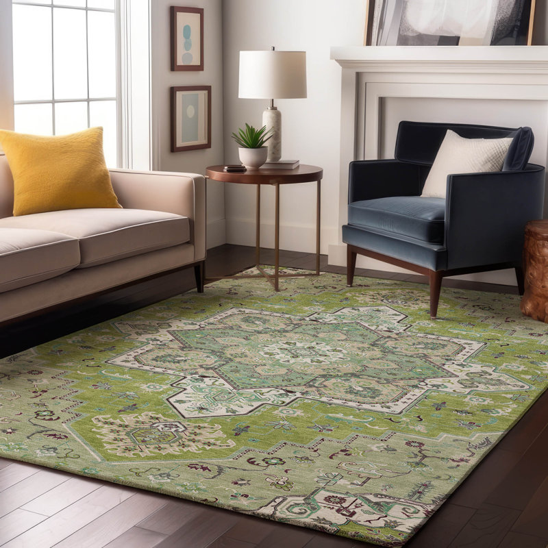 Premium Machine Washable Cossette AMF1036 Oriental Rug, Rectangle 8' x 10'