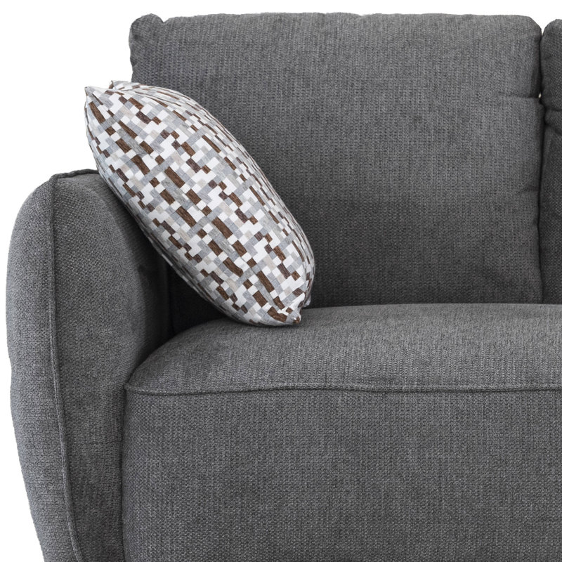Gladding 2 Seater Loveseat, Dark Grey
