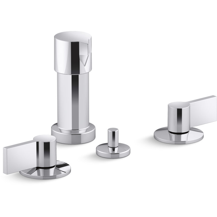 Components Widespread Bidet Faucet With Lever Handles