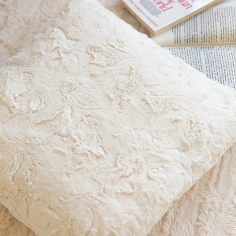 White Super soft Throw Pillow Cover – Cozy Style 18"x18"  set of 2 covers only, White, Pillow Cover Only - No Insert