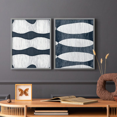 ABSTRACT Series DCCVII - Reproduction encadrée de qualité supérieure - prête à être accrochée - aucun clou requis - aucun clou requis