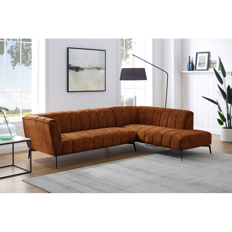 Canapé modulaire Minimore, Mélange de polyester caramel