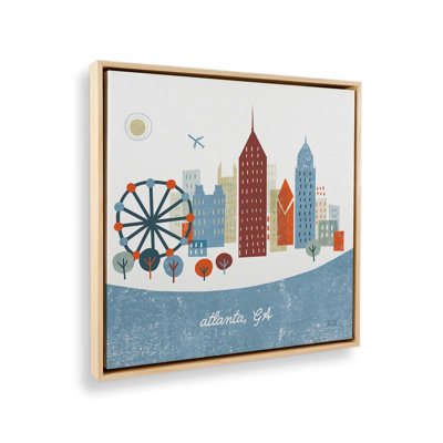 «Colorful Atlanta» par Michael Mullan, reproduction d'art sur toile