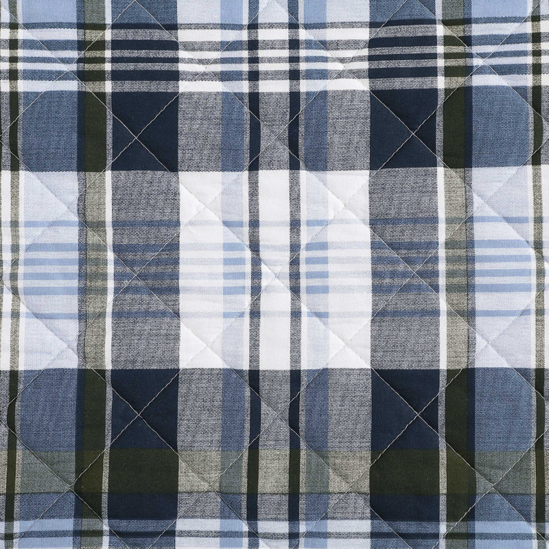 Ensemble de courtepointe réversible Tommy Hilfiger Bleecker, À carreaux, bleu