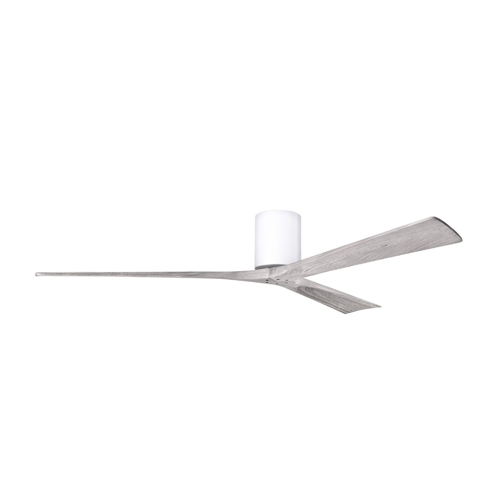 Olivier 3 Blade Ceiling Fan, Gloss White, Barn Wood Tone, 72"