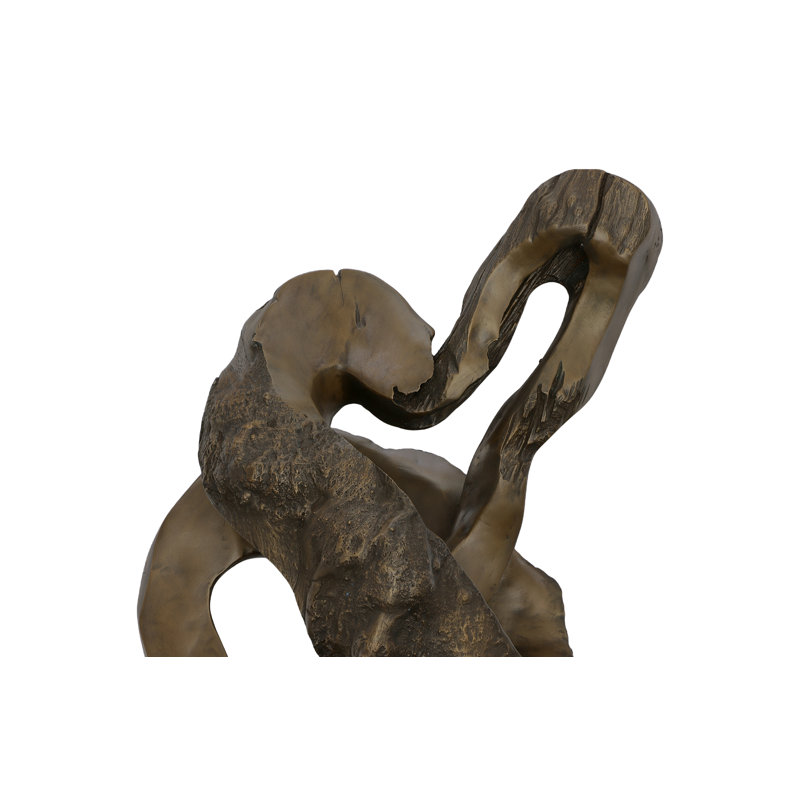 Cast Teak Root Sculpture, Resin, Bronze