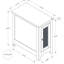 Table d'appoint, table de bout, table d'appoint, étroite, table de chevet, chambre à coucher, lampe, rangement, placage noir, transitionnel