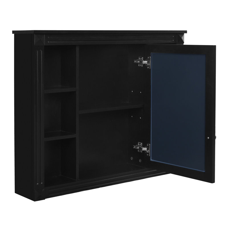 Unité de rangement de salle de bain 35 po x 28 po avec miroir - polyvalente, attrayante et murale