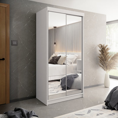 Aireanna 2 Door Glass Wardrobe