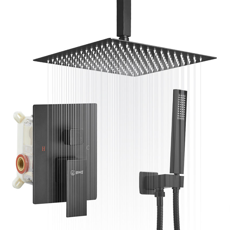 All-In-One Kit with Rough in-Valve, Matte Black