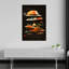 Couches célestes, paysage mystique coloré rétro, impression murale sur la nature-982688482