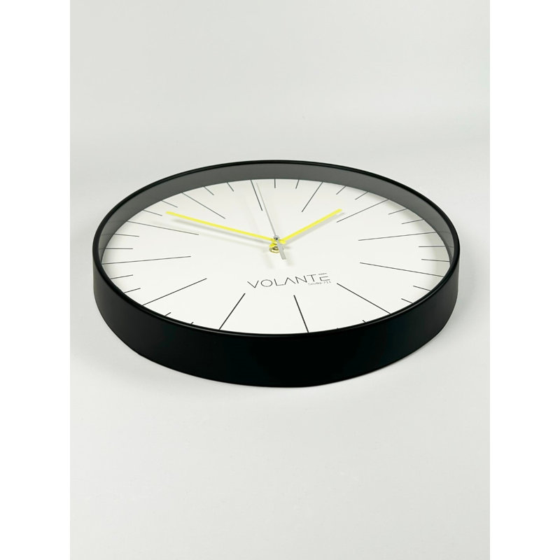 Andere Wall Clock, Black/Yellow
