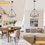Lustre cylindrique rustique à 4 lumières Reback-951194609