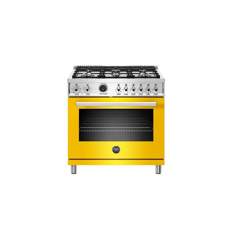 Bertazzoni 36'' W Free Standing Range, Giallo