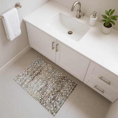 Premium Machine Washable Brennon AMF1638 Geometric Rug