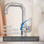 Robinet pour salle de bain à poignée simple avec drain en métal Kinzie-118495160