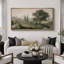 «Tuscan Hills and Cypress Trees», impression sur toile encadrée - décor de paysage méditerranéen-115271117-115271119