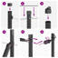 80cm H x 3.2cm W Metal Fencing Kits