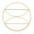 Cosmoliving By Cosmopolitan Gold Metal Contemporary Wall Shelf, 22 X 22 X 7