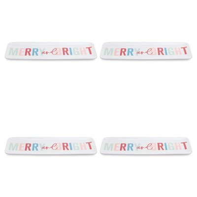 Merry and Bright Holiday Platter (Set of 4)