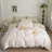 Ensemble de housse de couette en coton à motif floral vert 3 pièces Nayoroom-110909429