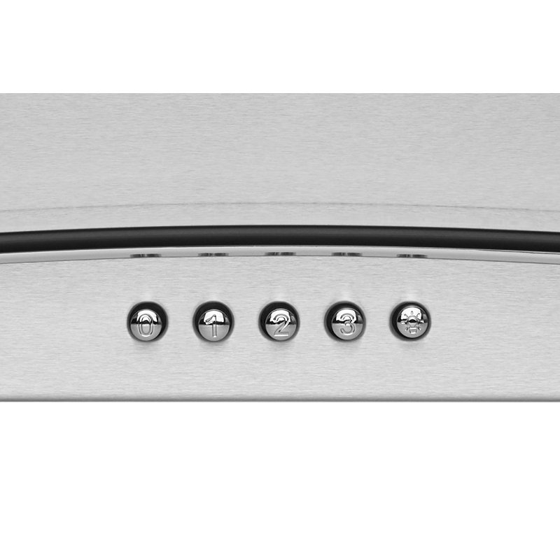 30" Stainless Steel Convertible Wall Mount Range Hood with Charcoal Filter