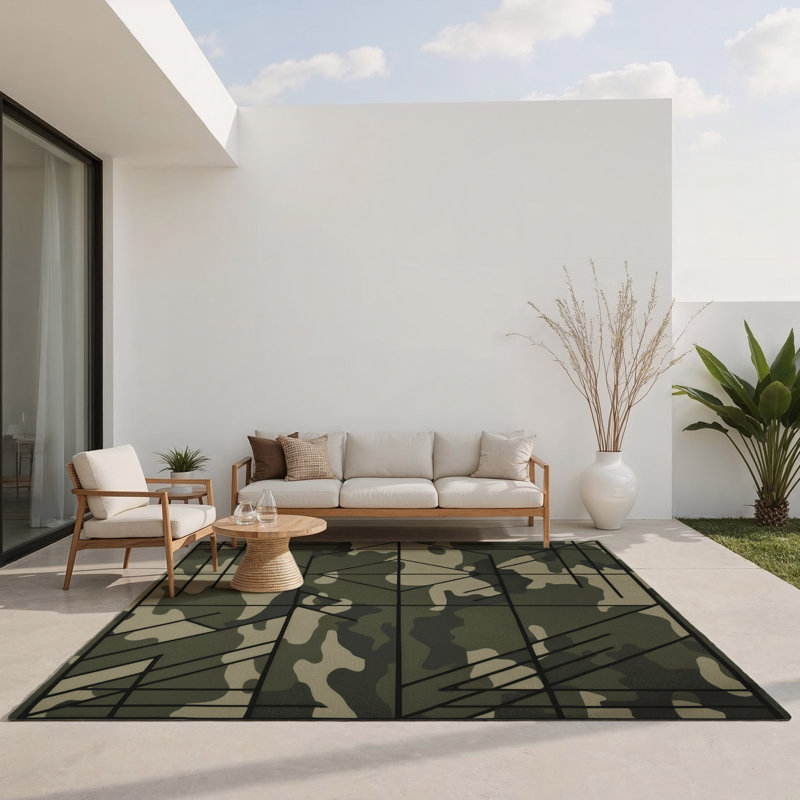 Scout's Mark Indoor And Outdoor Area Rug, Rectangle 4' x 6'