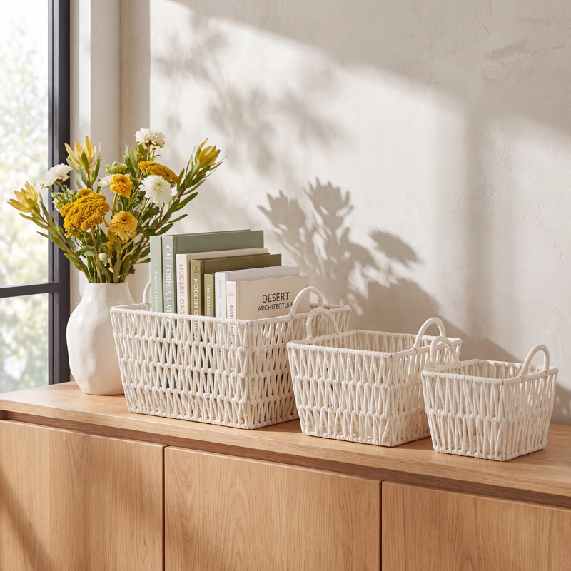 Joss & Main Decorative Basket, 12.30" H x 16.25" W x 11.70" D
