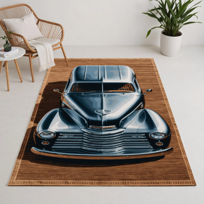 Tapis intérieur et extérieur brun Transport