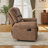 67" Wide Classic and Upholstered Soft Faux Leather Manual Reclining Loveseat Sofa-1592989352
