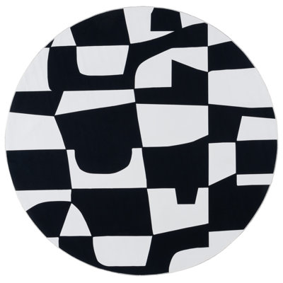 Tapis ivoire / noir Amalea 827
