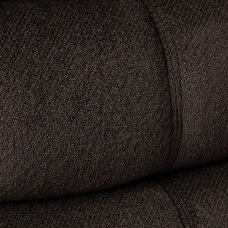 Design classique, tissu moelleux, fauteuil inclinable oscillant, Brun