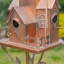 Piquet de nichoir en fer forgé 4Home en forme de A, cuivre antique, 71 pouces « Swarthmore »
