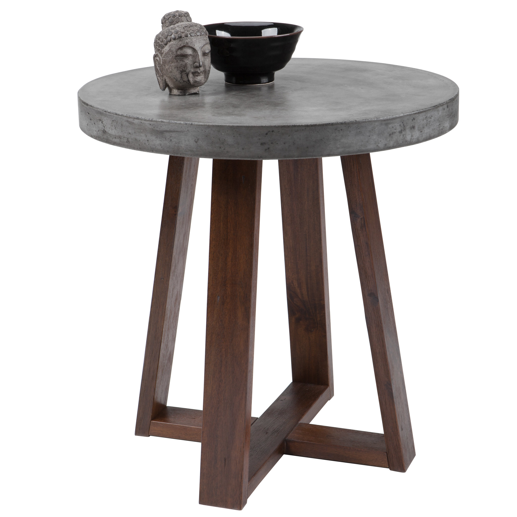 Trent Austin Design® Keyshawn Concrete Top End Table | Wayfair