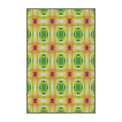 Tapis jaune / vert / rouge Power Loom
