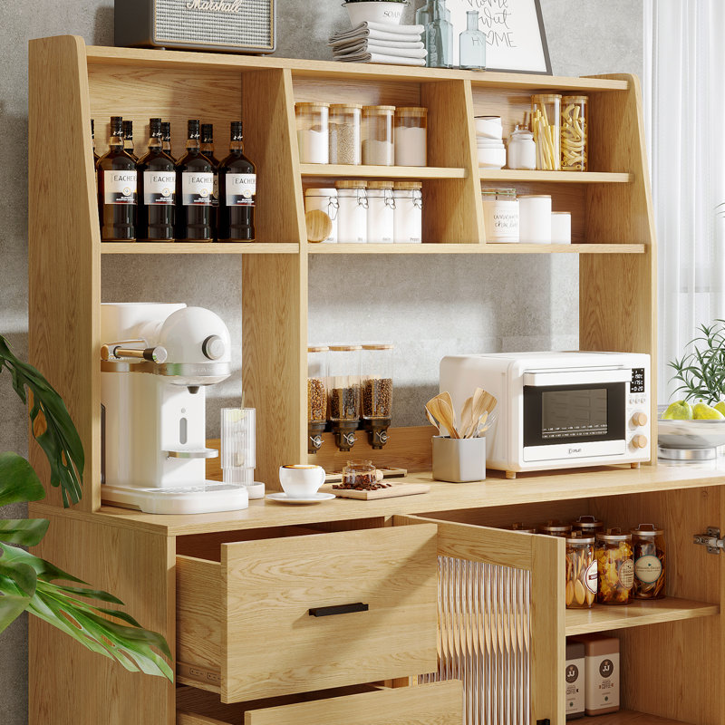 Jennylee 59.6'' Kitchen Pantry, Wood