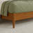 Ambie Low Profile Solid Wood Slatted Spindle Sleigh Bed-51407726-51407719