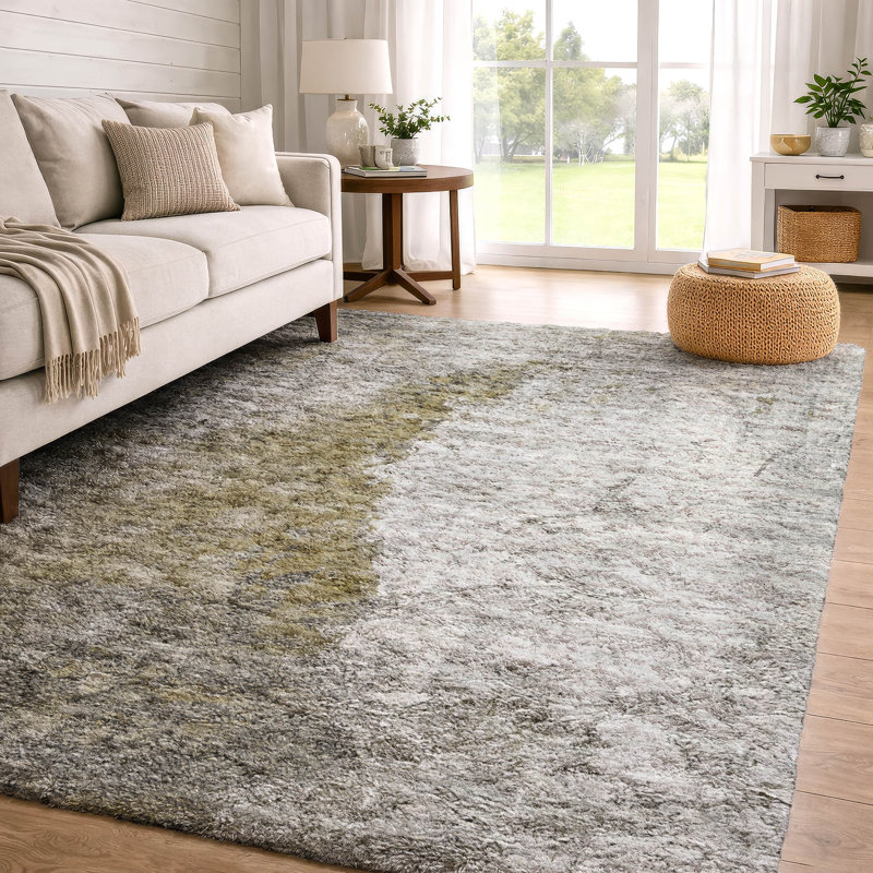 Tapis à poil long de qualité supérieure lavable à la machine ADS646, Brown, 3 pi x 5 pi
